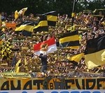 BVB II, Svhwarz-Gelb feiert 2009 in Münster (Photo: C.Gertz)