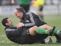 Trainer Marc Fascher Stürmer Güvenisik SC Preussen Muenster