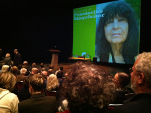 Literaturbegegnung Friederike Mayröcker Städtische Bühnen Münster 2011