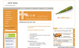 Screenshot Homepage ComPlus-Muenster