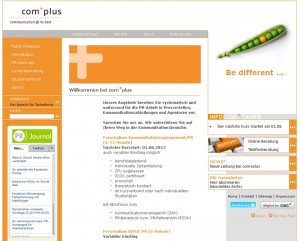 Screenshot Com-Plus Münster Homepage