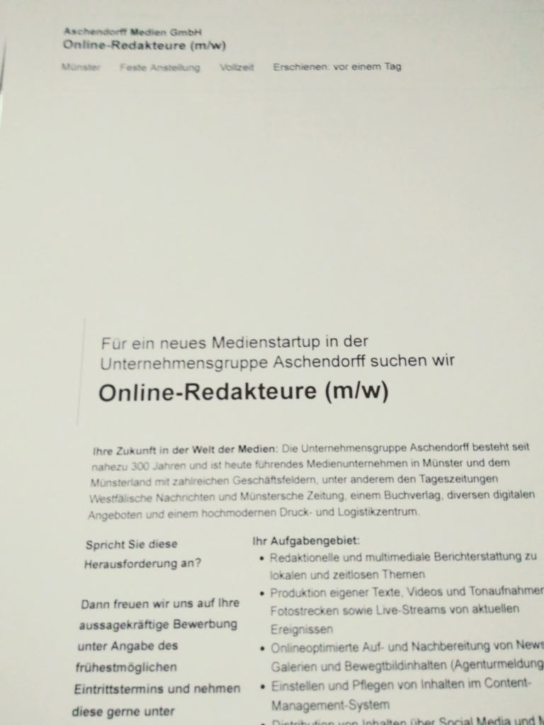 Stellenausschreibung_Online_Red_Aschendorff_Muenster